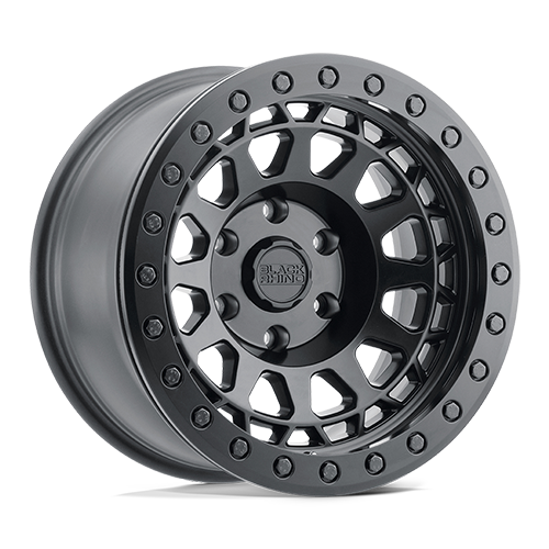 Black Rhino Hard Alloys 17X8.5 PRIMM 6X139.7 MATTE BLACK WITH BLACK BOLTS +0