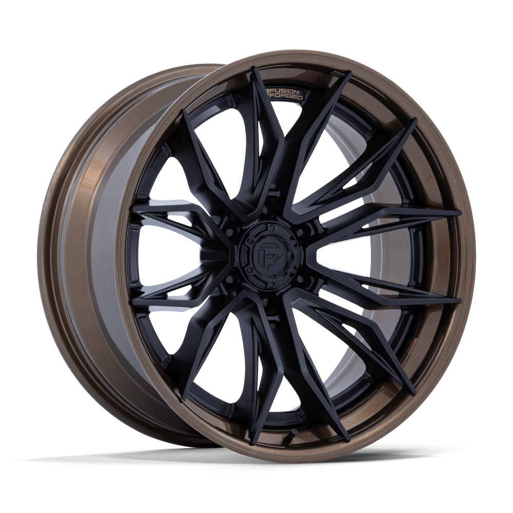 Fuel 1PC 22X9.5 MUTINY 6X135 MATTE BLACK W/ GLOSS BRONZE LIP +20