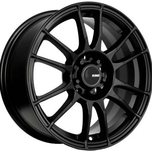 King 14x6 CIRCUIT 4x100 & 4x114.3 SATIN BLACK +35