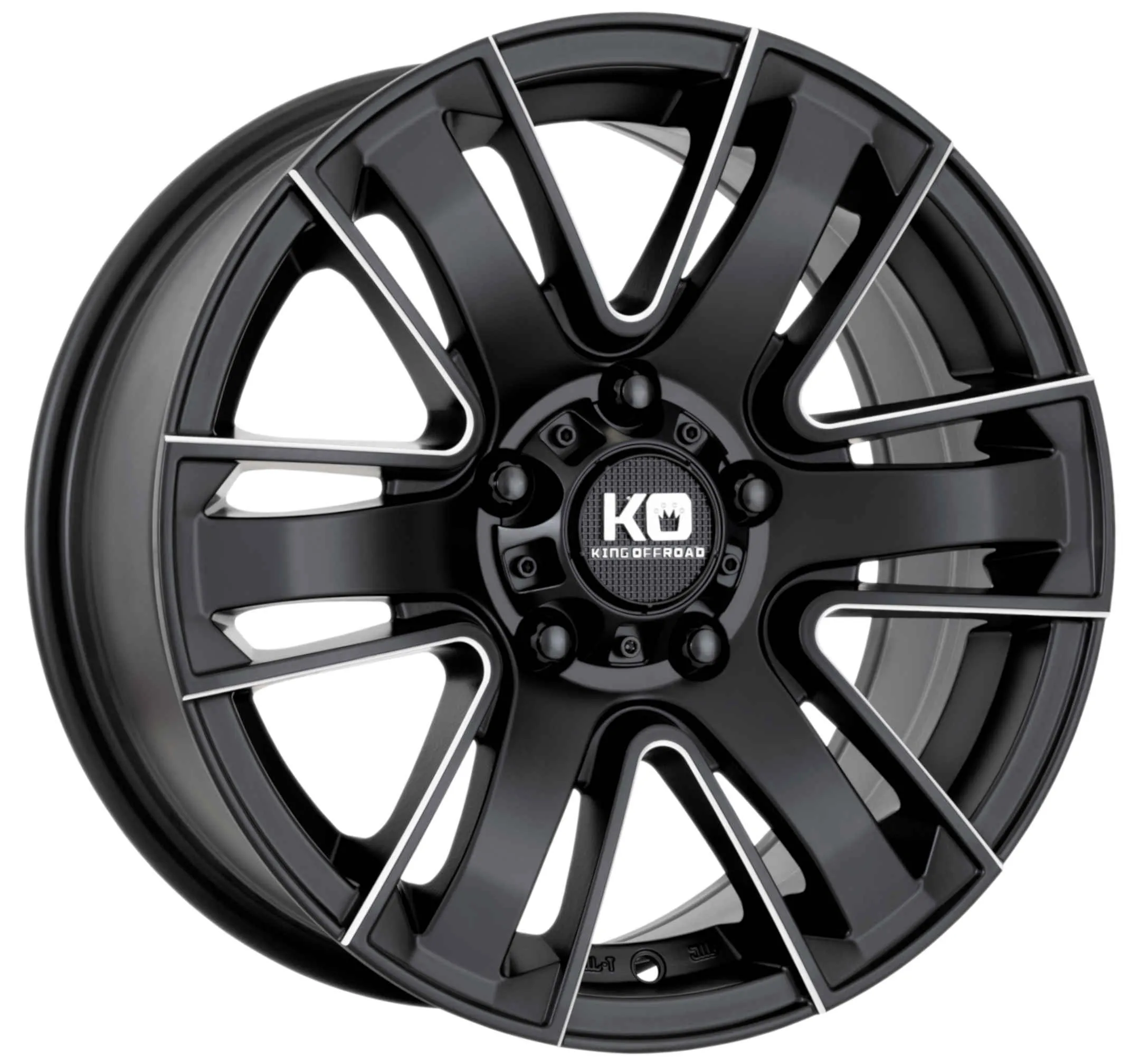 King 16x7 ROK 5x114.3 PIPED SATIN BLACK +35