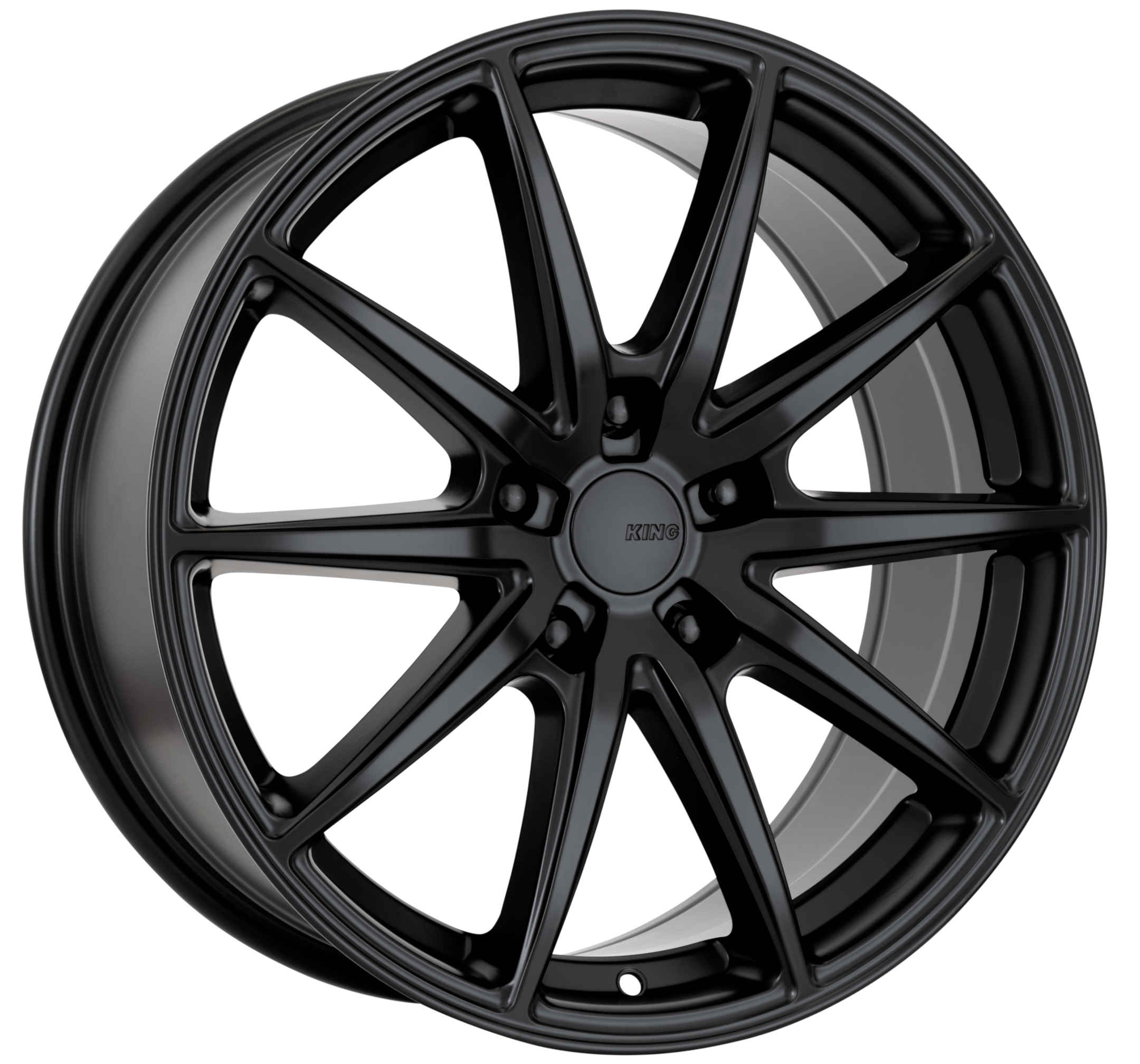 King 16x7 CRANK 5x114.3 SATIN BLACK +40