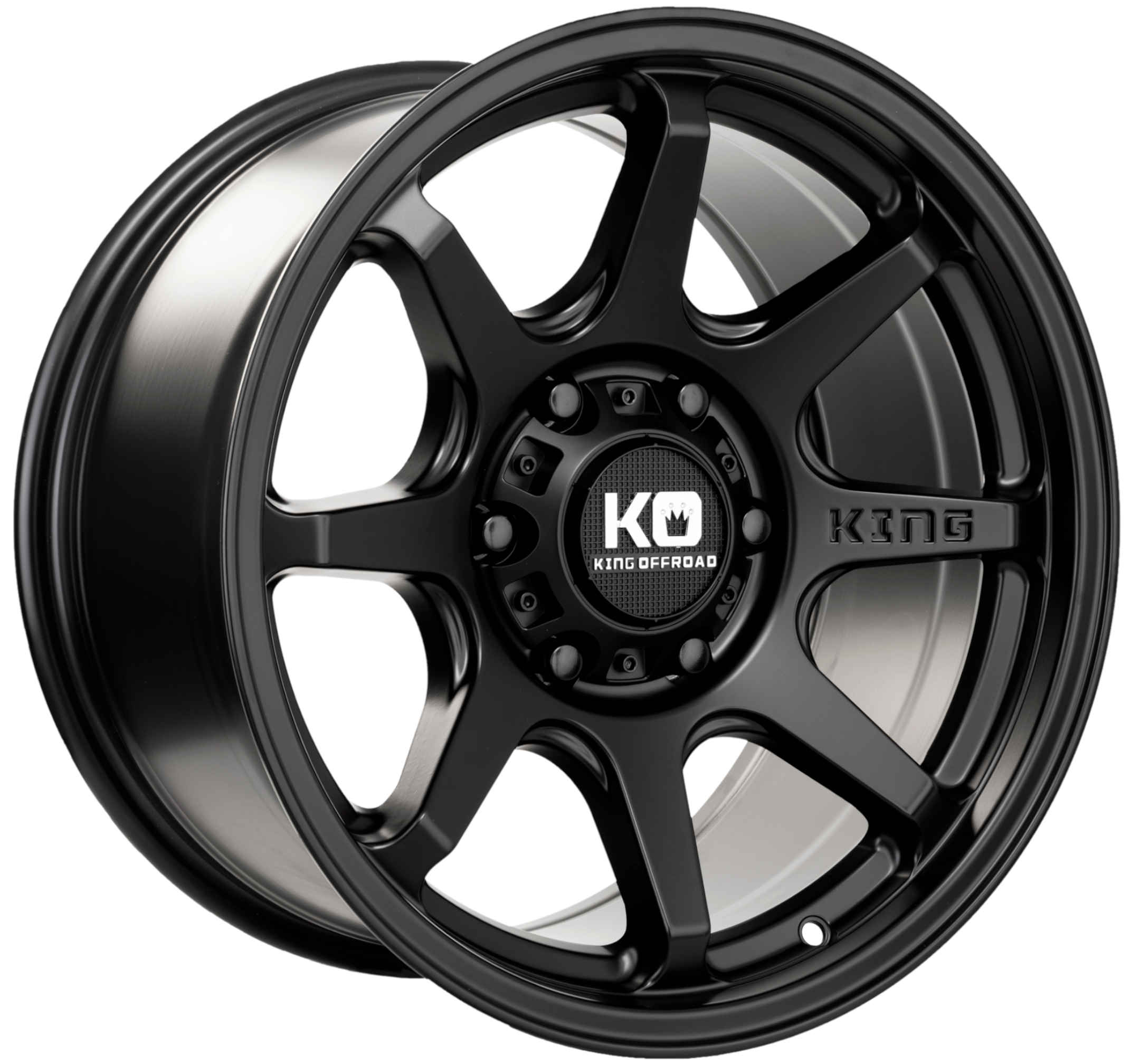 King 16x7 GRAPPLER 6x130 SATIN BLACK +32