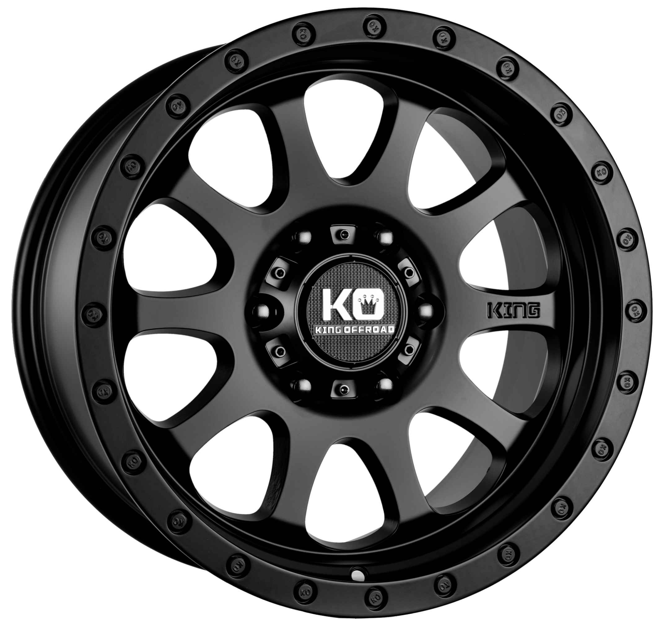 King 16x8 HURRICANE 2 5x150 BLACK SATIN -25
