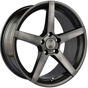 King 18x8.0 HOSTILE 5x112 GUNMETAL BRUSHED DARK TINT +40