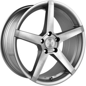 King 18x8.0 HOSTILE 5x114.3 SILVER BRUSHED +43
