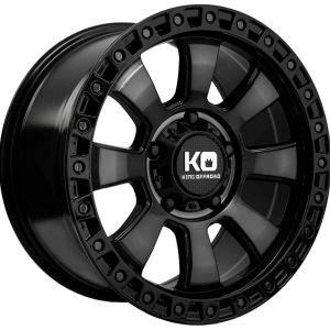 King 18x9 ARMOR 5x150 GLOSS BLACK - BLACK TINT +40