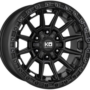 King 18x9 WARRIOR 6x135 & 6x139.7 SATIN BLACK +12