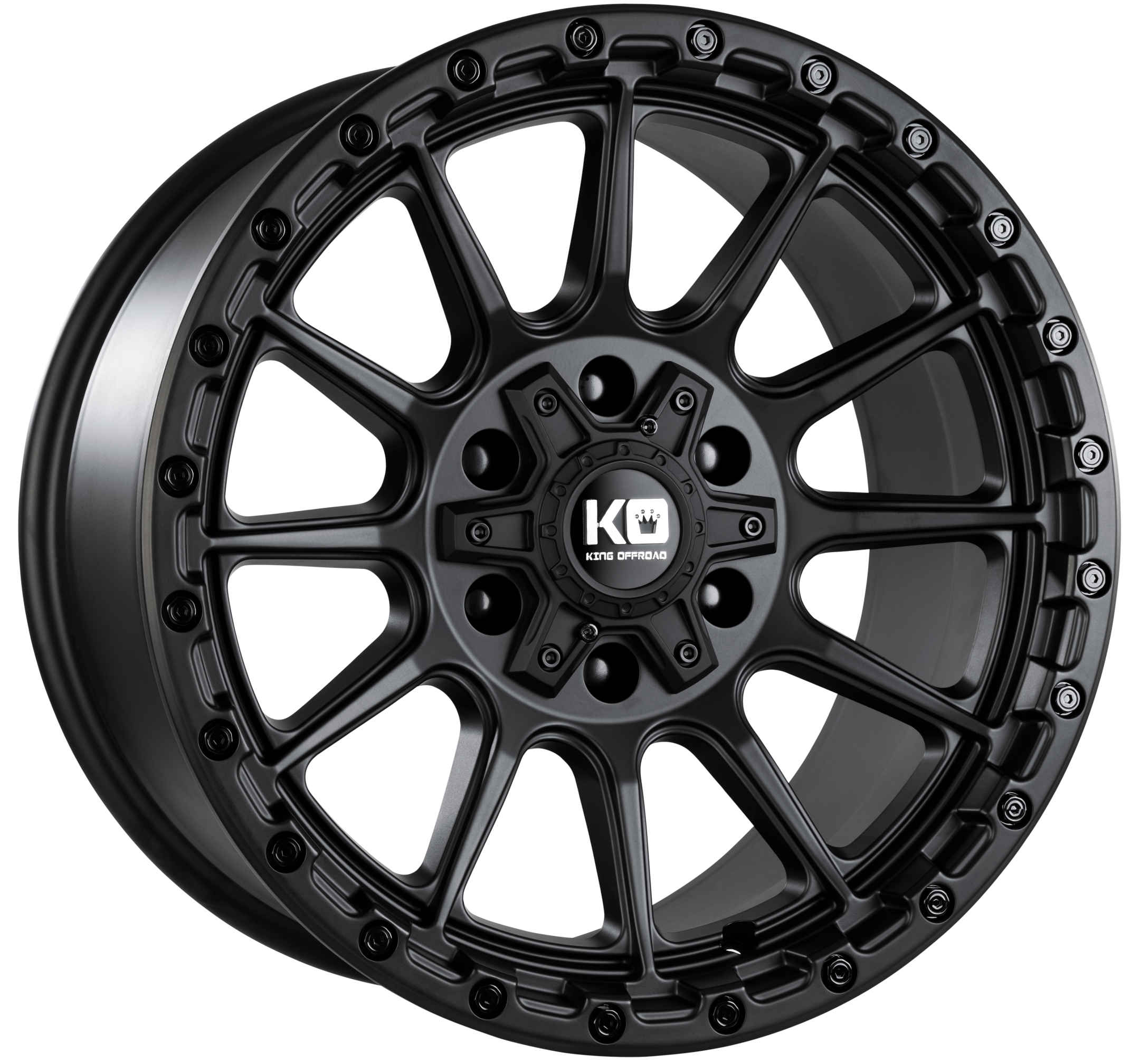 King 18x9 TACTIC 6x135 & 6x139.7 SATIN BLACK +19