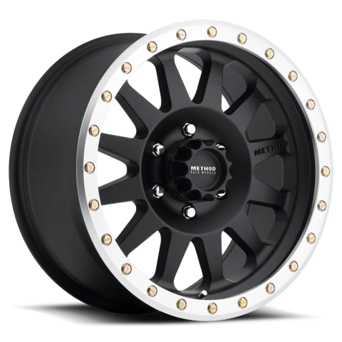 Method Race Wheels 16x8 MR304 Double Standard 6x139.7 SATIN BLACK - MACHINED LIP +0
