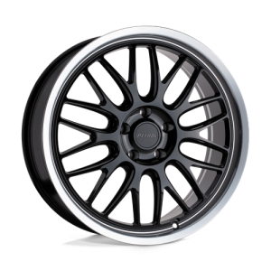 Petrol 17X8 P4C 5X114.3 GLOSS BLACK W/ MACHINED CUT LIP +40