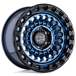 Black Rhino Hard Alloys 17X8.5 SENTINEL 6X139.7 COBALT BLUE W/ BLACK RING -10