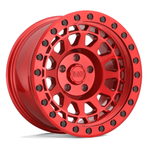 Black Rhino Hard Alloys 17X9 PRIMM 6X139.7 CANDY RED WITH BLACK BOLTS +0