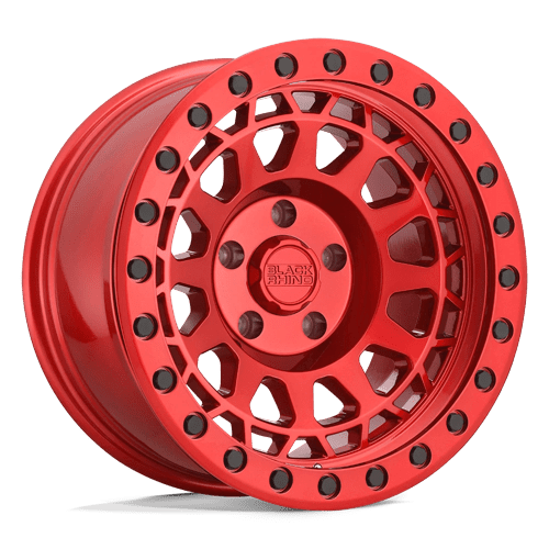 Black Rhino Hard Alloys 17X9 PRIMM 6X139.7 CANDY RED WITH BLACK BOLTS +0