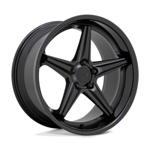 TSW 20X10 LAUNCH 5X115 MATTE BLACK W/ GLOSS BLACK LIP +15