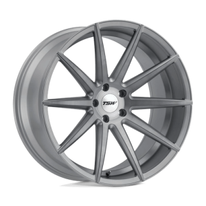 TSW 22X10.5 CLYPSE 5X120 TITANIUM W/ MATTE BRUSHED FACE +35