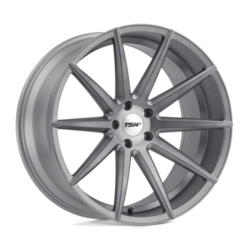 TSW 22X10.5 CLYPSE 5X120 TITANIUM W/ MATTE BRUSHED FACE +35