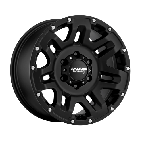 American Racing 18X8.5 AR200 6X139.7 CAST IRON BLACK +15