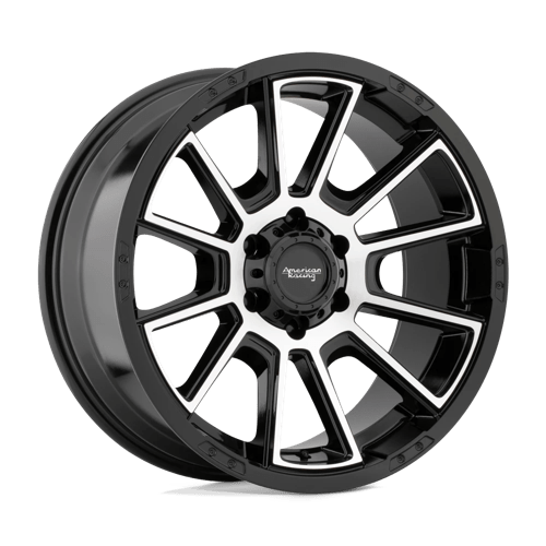 American Racing 20X9 AR933 6X139.7 GLOSS BLACK MACHINED +0