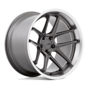 American Racing 20X12 AR942 5X115 MATTE GUNMETAL W/ MACHINED LIP +6
