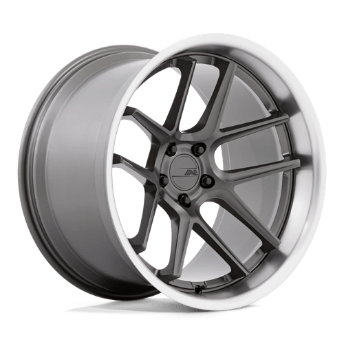 American Racing 20X12 AR942 5X115 MATTE GUNMETAL W/ MACHINED LIP +6