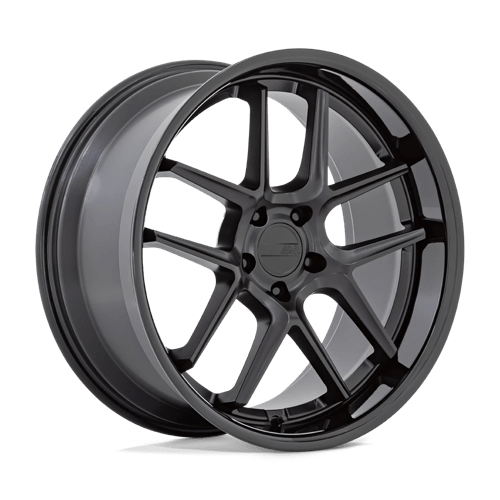 American Racing 20X12 AR942 5X115 MATTE BLACK W/ GLOSS BLACK LIP +6