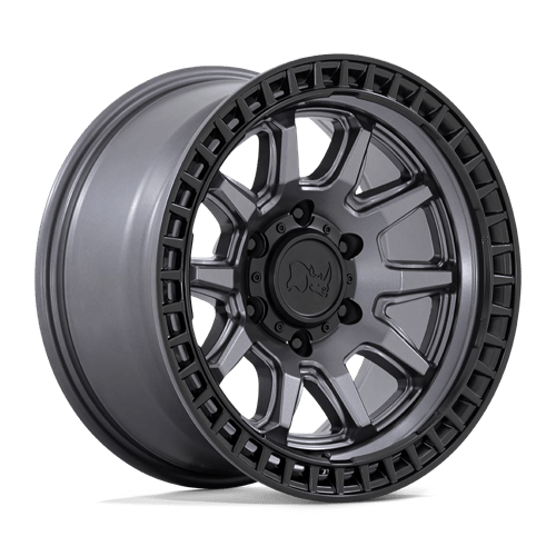 Black Rhino Hard Alloys 17X8.5 CALICO 6X139.7 MATTE GUNMETAL W/ MATTE BLACK LIP -10