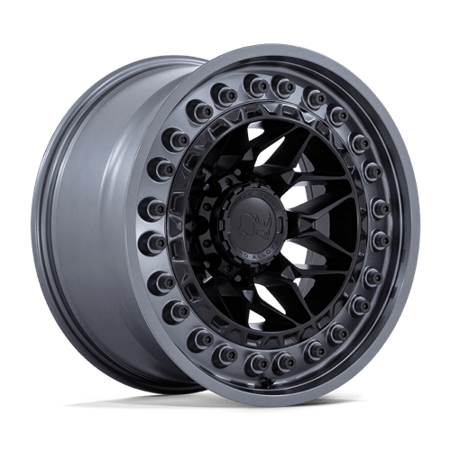 Black Rhino Hard Alloys 18X9 ALPHA 6X139.7 MATTE BLACK W/ GUNMETAL LIP +0