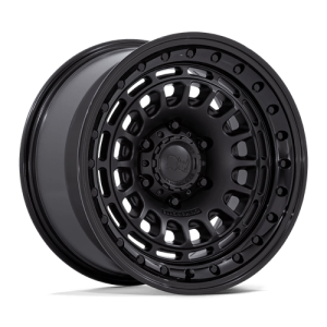 Black Rhino Hard Alloys 17X9 SAHARA 5X127 MATTE BLACK W/ GLOSS BLACK LIP -12