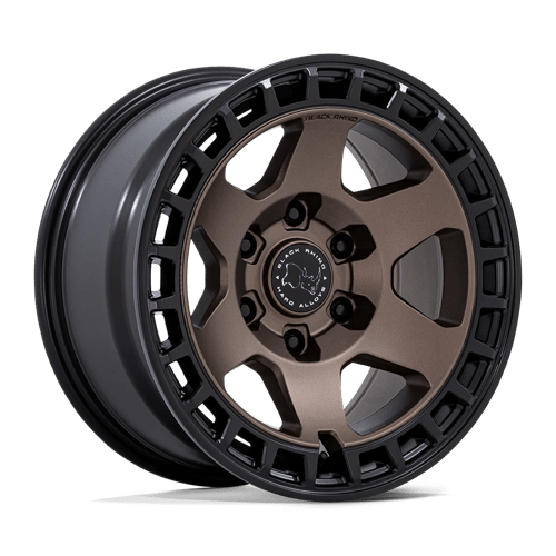 Black Rhino Hard Alloys 17X8.5 BAHARI 6X139.7 BURNT BRONZE W/ MATTE BLACK LIP +25