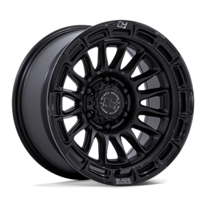 Black Rhino Hard Alloys 17X9 RIVAL 6X139.7 MATTE BLACK W/ GLOSS BLACK LIP -12