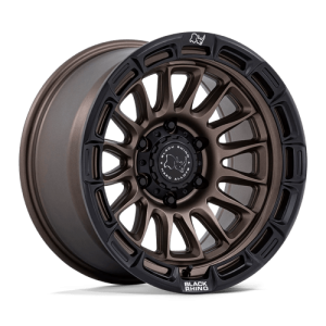 Black Rhino Hard Alloys 17X8.5 RIVAL 6X139.7 BURNT BRONZE W/ MATTE BLACK LIP +10