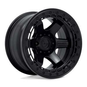 Fuel 1PC 17X9 BLOCK 6X139.7 MATTE BLACK W/ MATTE BLACK RING -15