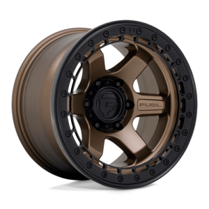Fuel 1PC 17X8.5 BLOCK 6X139.7 MATTE BRONZE W/ MATTE BLACK RING +0