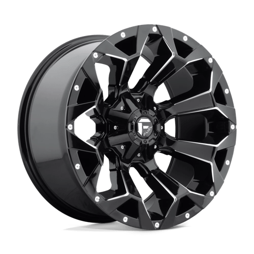 Fuel 1PC 20X10 ASSAULT 5X4.5/5.0 GLOSS BLACK MILLED -18