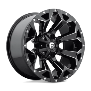 Fuel 1PC 20X9 ASSAULT 5X4.5/5.0 GLOSS BLACK MILLED +1