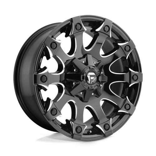 Fuel 1PC 17X9 BATTLE 5X5.5/150 GLOSS BLACK MILLED +1