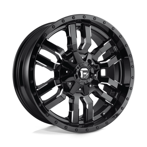 Fuel 1PC 22X9.5 SLEDGE 6X135/5.5 GLOSS BLACK MILLED +19