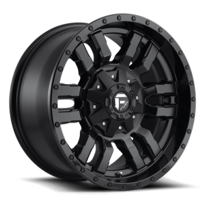 Fuel 1PC 18X9 SLEDGE 6X135/5.5 MATTE BLACK GLOSS BLACK LIP +1