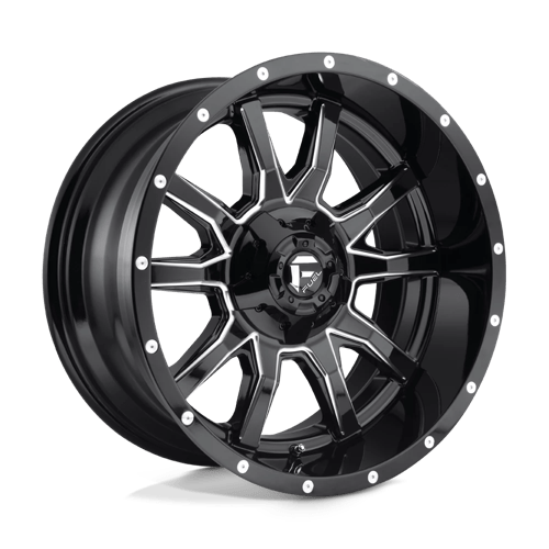 Fuel 1PC 20X9 D627 6X135/5.5 GLOSS BLACK MILLED +19