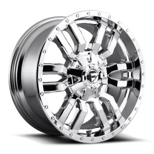 Fuel 1PC 20X10 SLEDGE 8X170 CHROME PLATED -18