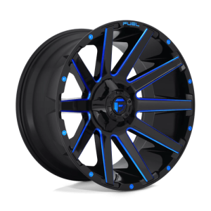 Fuel 1PC 18X9 CONTRA 6X135/5.5 GLOSS BLACK BLUE TINTED CLEAR +1