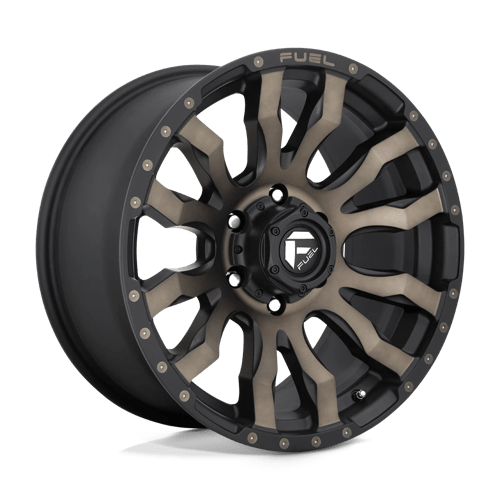 Fuel 1PC 20X9 BLITZ 8X165.1 MATTE BLACK DOUBLE DARK TINT +20