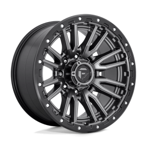 Fuel 1PC 20X10 REBEL 8X165.1 MATTE GUN METAL BLACK BEAD RING -18