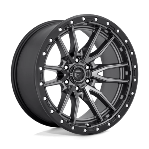 Fuel 1PC 20X10 REBEL 6X139.7 MATTE GUN METAL BLACK BEAD RING -18