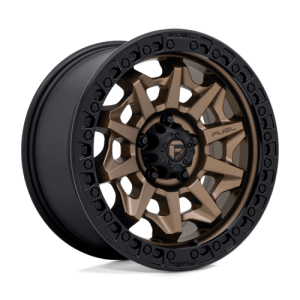 Fuel 1PC 17X8.5 COVERT 5X120 MATTE BRONZE BLACK BEAD RING +34