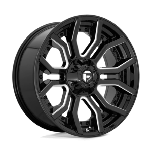 Fuel 1PC 20X9 RAGE 6X135/5.5 GLOSS BLACK MILLED +1