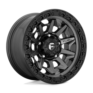 Fuel 1PC 18X9 COVERT 6X139.7 MATTE GUN METAL BLACK BEAD RING -12