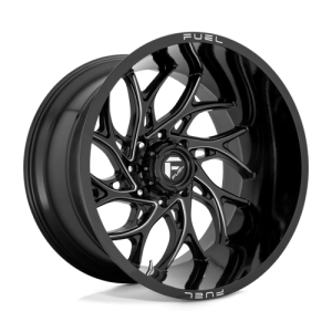 Fuel 1PC 22X10 RUNNER 5X127 GLOSS BLACK MILLED -18