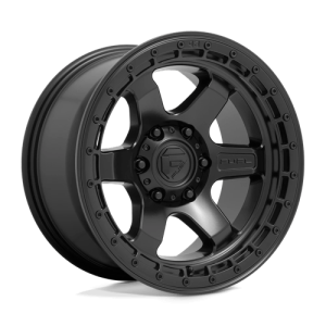 Fuel 1PC 18X9 BLOCK 6X114.3 MATTE BLACK W/ BLACK RING +1