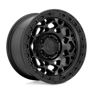 Fuel 1PC 17X9 UNIT 6X139.7 MATTE BLACK W/ MATTE BLACK RING +1